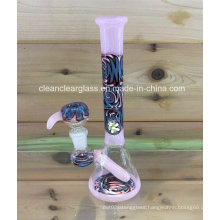 Manufacturer Wholesale Colored Glass Water Pipe Smoking Pipe with Glass Bowl